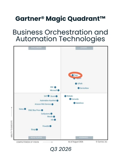 Pega Leader — Gartner Magic Quadrant
